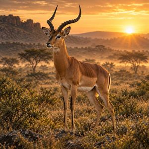 impala on the Safari Skins farm in South Africa